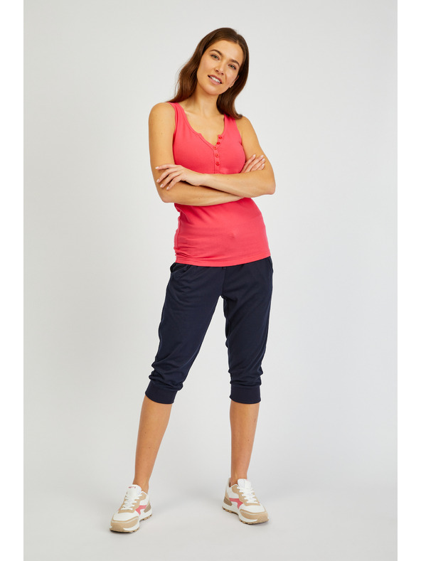 Sam 73 Tmavě růžové dámské basic tílko SAM 73 India