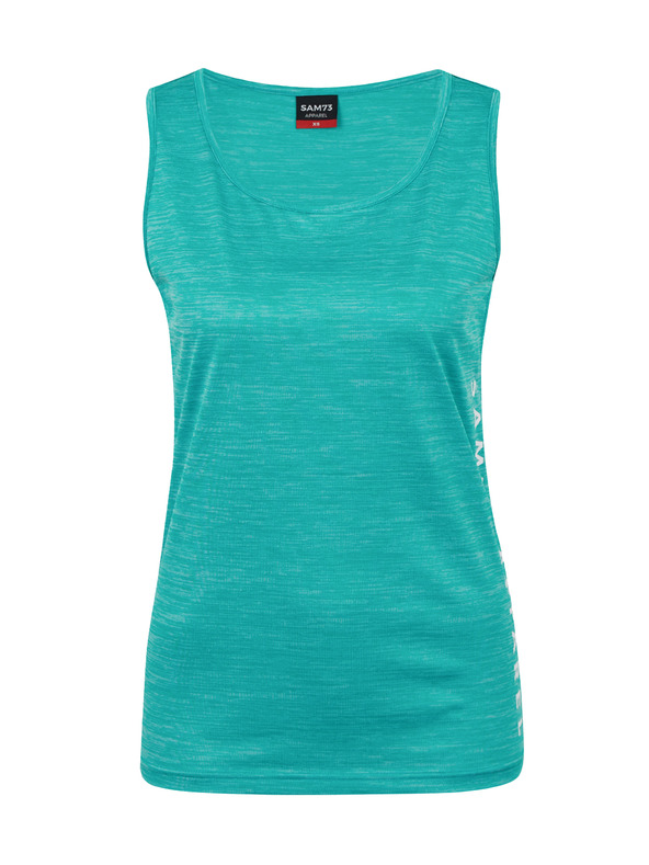 Sam 73 Tyrkysové dámské žíhané tílko SAM 73 Manita