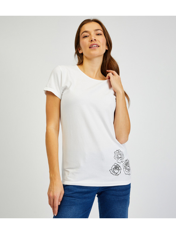 Sam 73 Bílé dámské tričko SAM 73 Bethany