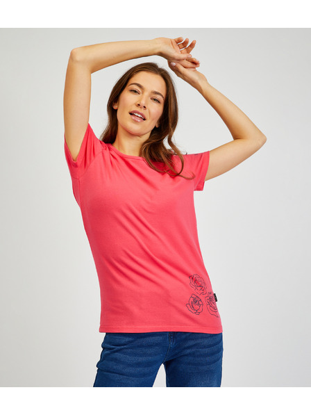 Sam 73 Tmavě růžové dámské tričko SAM 73 Bethany