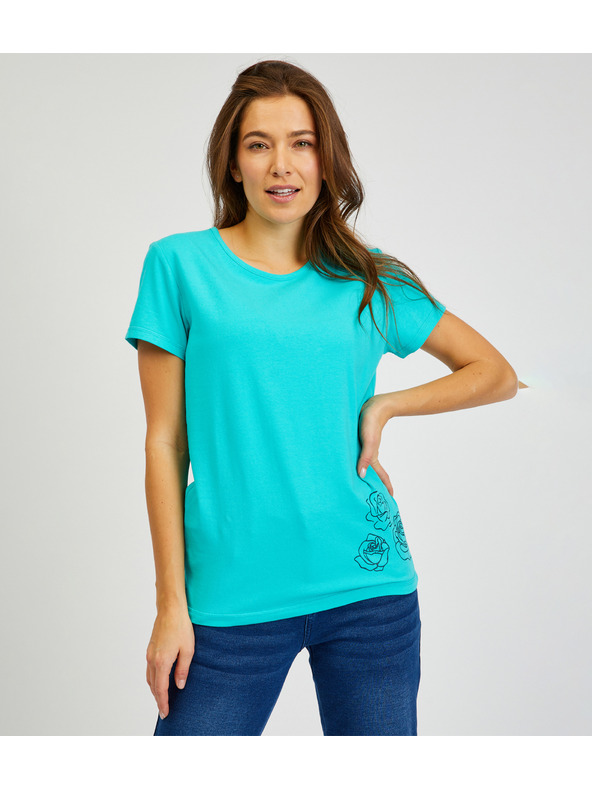 Sam 73 Petrolejové dámské tričko SAM 73 Bethany