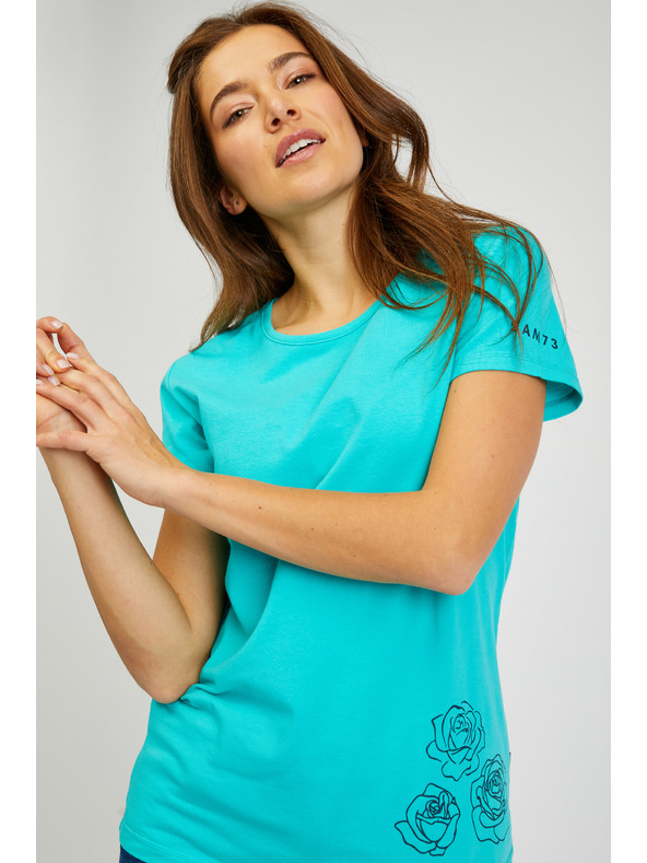 Sam 73 Petrolejové dámské tričko SAM 73 Bethany