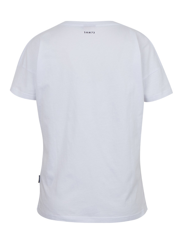 Sam 73 Bílé dámské tričko s kapsičkou SAM 73 Marie