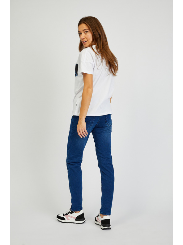 Sam 73 Bílé dámské tričko s kapsičkou SAM 73 Marie