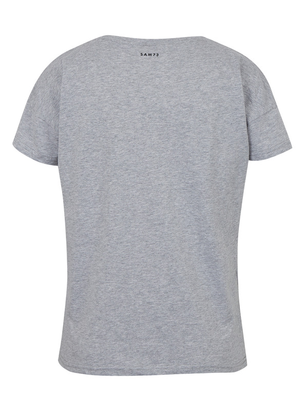 Sam 73 Šedé dámské tričko s kapsičkou SAM 73 Marie