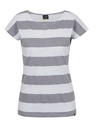 Sam 73 Bílo-šedé dámské pruhované tričko SAM 73 Elspeth