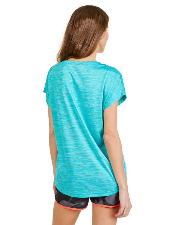 Sam 73 Tyrkysové dámské žíhané tričko SAM 73 Naska