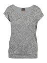 Sam 73 Světle šedé dámské vzorované tričko SAM 73 Cindy
