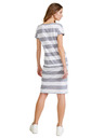 Sam 73 Bílo-šedé dámské pruhované krátké šaty SAM 73 Matilda