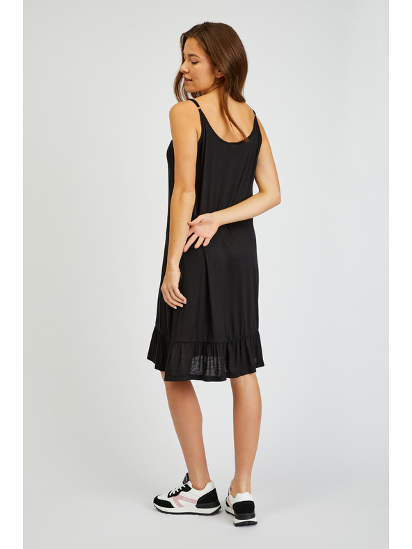 Sam 73 Černé dámské šaty na ramínka SAM 73 Alla