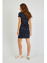 Sam 73 Tmavě modré dámské vzorované šaty SAM 73 Nika