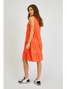 Sam 73 Oranžové dámské letní šaty s volánem SAM 73 Chantal