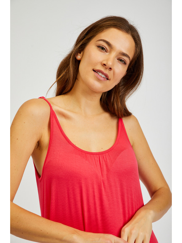 Sam 73 Tmavě růžové dámské šaty na ramínka SAM 73 Alla