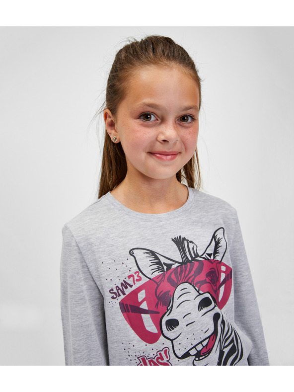 Sam 73 Šedé holčičí tričko SAM 73 Agnes