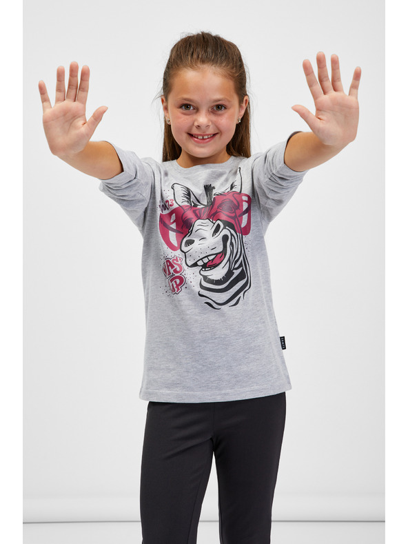Sam 73 Šedé holčičí tričko SAM 73 Agnes