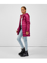 Sam 73 Tmavě růžový holčičí prošívaný kabát s kapucí SAM 73 Nadine