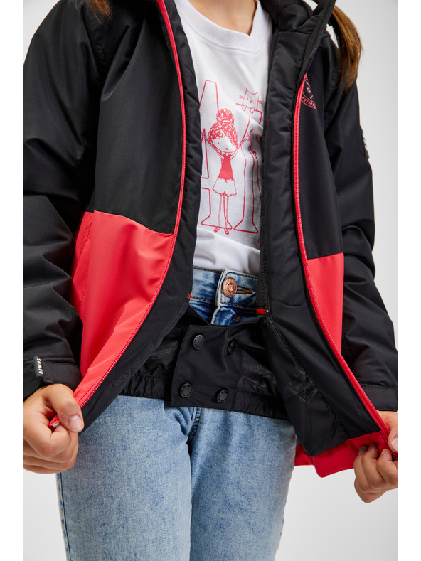 Sam 73 Korálovo-černá dětská bunda SAM 73 Kimia