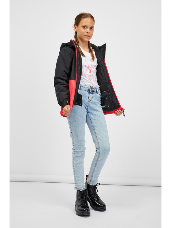 Sam 73 Korálovo-černá dětská bunda SAM 73 Kimia