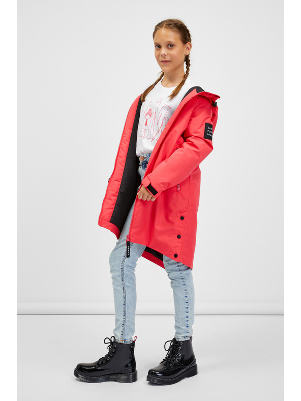 Sam 73 Růžová holčičí parka s kapucí SAM 73 Xolis