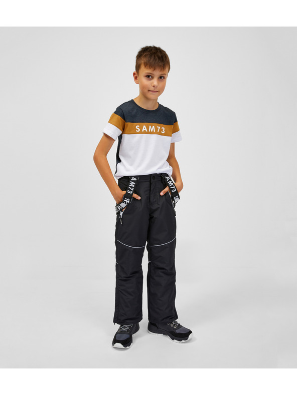 Sam 73 Černé dětské kalhoty s kšandami SAM 73 Casia