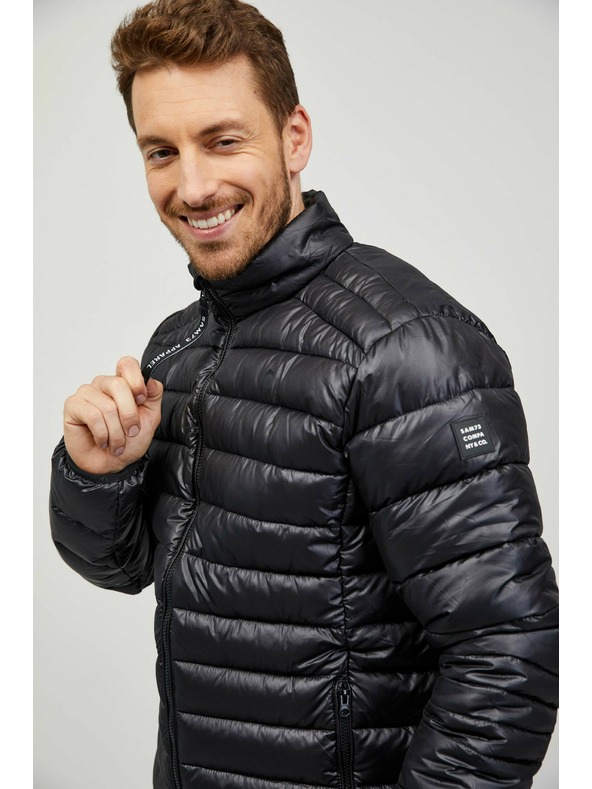 Sam 73 Černá pánská prošívaná bunda SAM 73 Otto