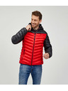 Sam 73 Černo-červená pánská prošívaná bunda SAM 73 Ulrik