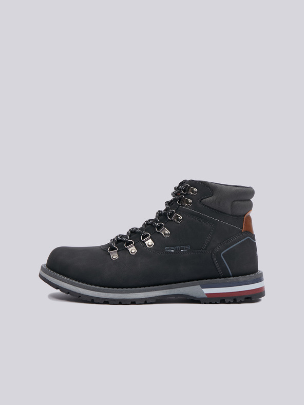 Sam 73 Černé pánské zimní kotníkové boty SAM 73 Gaute