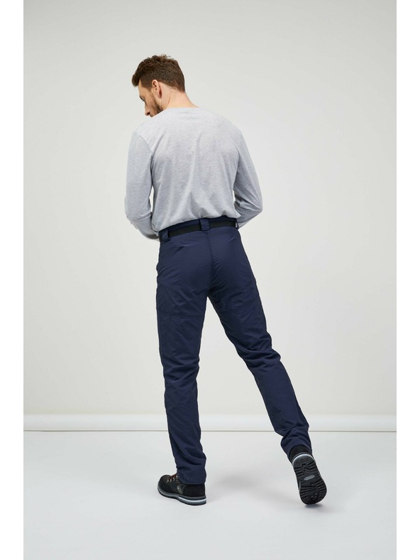 Sam 73 Tmavě modré pánské kalhoty s páskem SAM 73 Ikanto