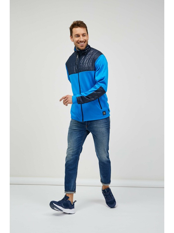 Sam 73 Modrá pánská mikina se zipem SAM 73 Judin