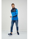 Sam 73 Modrá pánská mikina se zipem SAM 73 Judin