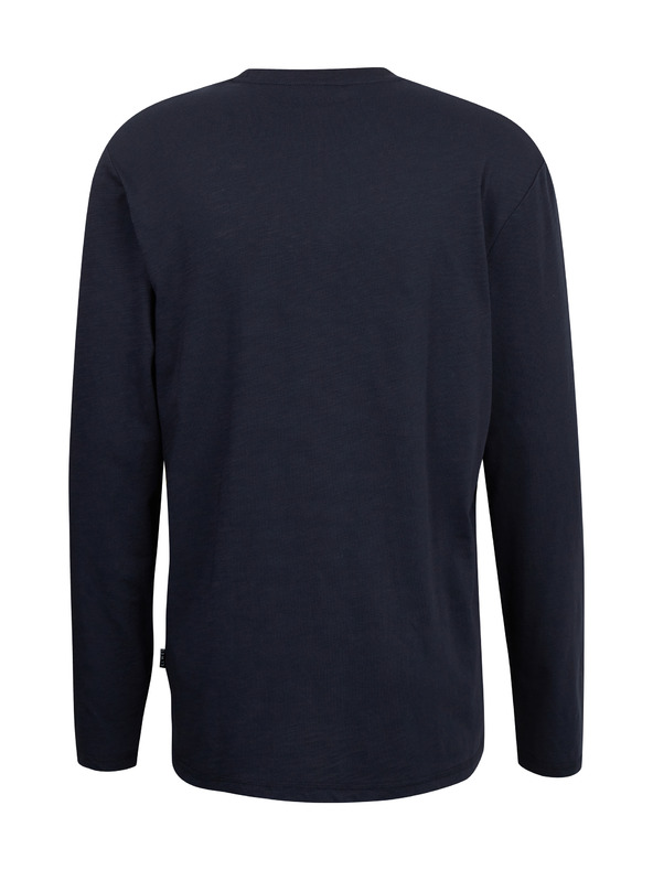 Sam 73 Tmavě modré pánské tričko s dlouhým rukávem SAM 73 Mindart