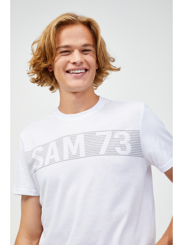 Sam 73 Bílé pánské tričko SAM 73 Barry