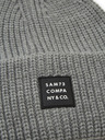 Sam 73 Šedá unisex žebrovaná zimní čepice SAM 73 Dublin