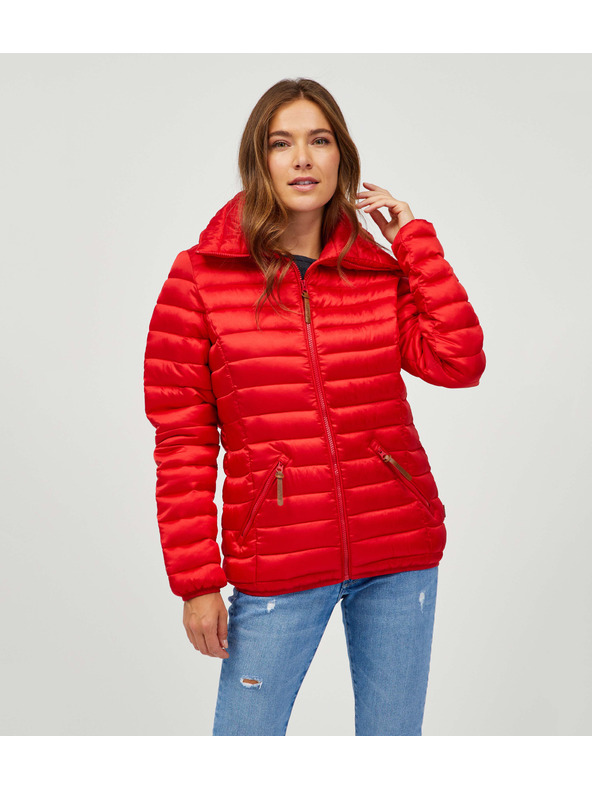 Sam 73 Červená dámská prošívaná bunda SAM 73 Daba