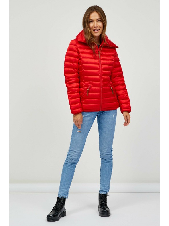 Sam 73 Červená dámská prošívaná bunda SAM 73 Daba