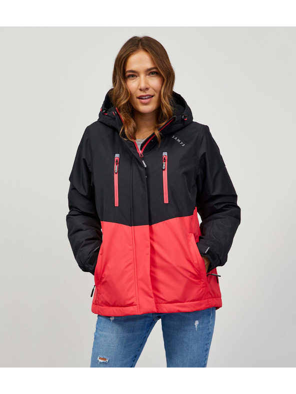 Sam 73 Červeno-černá dámská bunda SAM 73 Gyasi