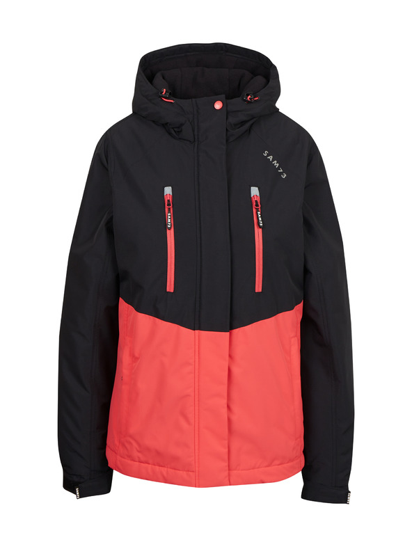 Sam 73 Červeno-černá dámská bunda SAM 73 Gyasi