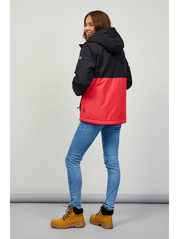 Sam 73 Červeno-černá dámská bunda SAM 73 Gyasi