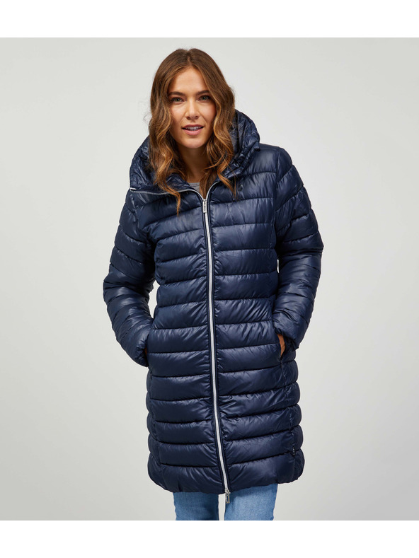 Sam 73 Tmavě modrý dámský prošívaný kabát SAM 73 Taona