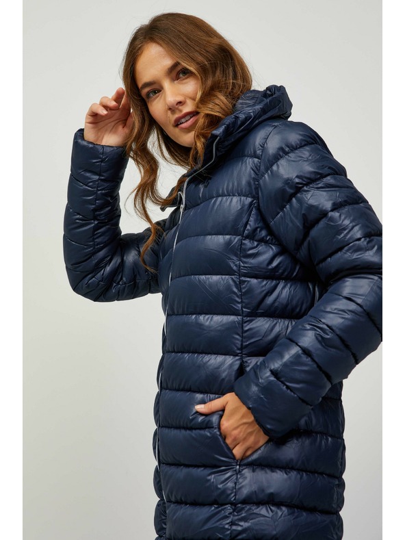 Sam 73 Tmavě modrý dámský prošívaný kabát SAM 73 Taona