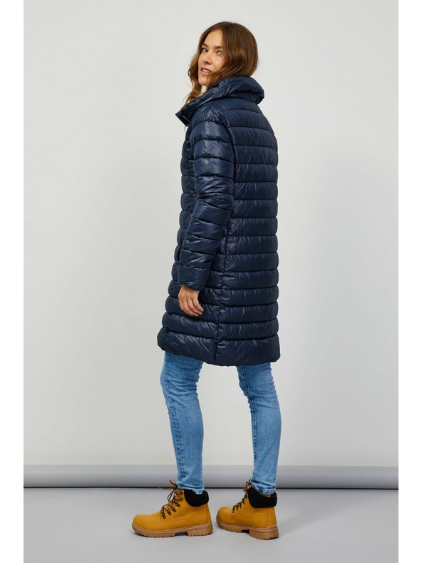 Sam 73 Tmavě modrý dámský prošívaný kabát SAM 73 Taona