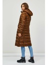 Sam 73 Hnědý dámský prošívaný kabát SAM 73 Kumi