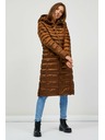 Sam 73 Hnědý dámský prošívaný kabát SAM 73 Kumi