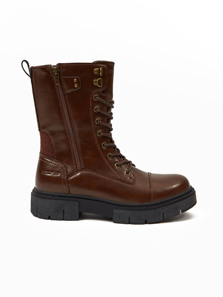 Sam 73 Tmavě hnědé dámské nízké kozačky SAM 73 Mapocha