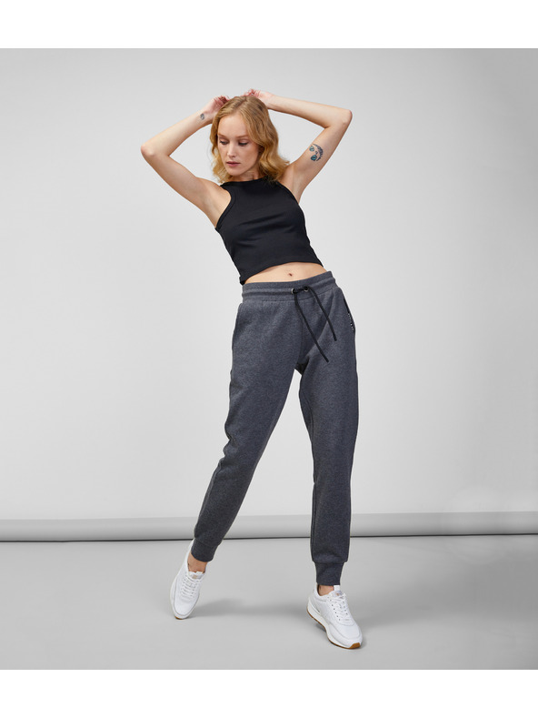 Sam 73 Tmavě šedé dámské žíhané tepláky SAM 73 Rindi