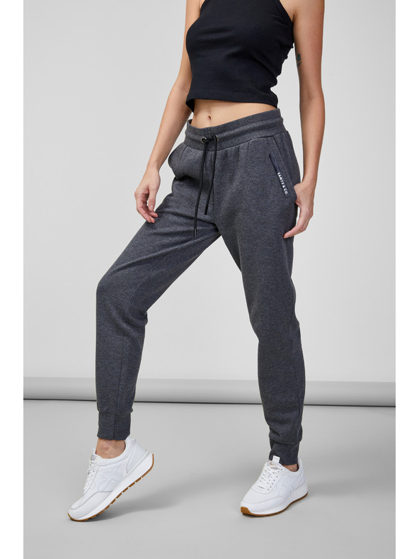 Sam 73 Tmavě šedé dámské žíhané tepláky SAM 73 Rindi