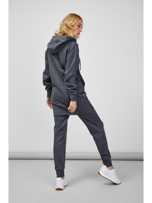 Sam 73 Šedá dámská žíhaná mikina na zip s kapucí SAM 73 Drusilia