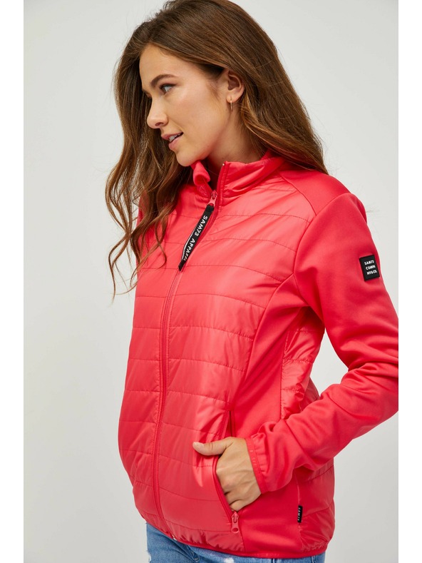 Sam 73 Tmavě růžová dámská prošívaná lehká bunda 73 Besd