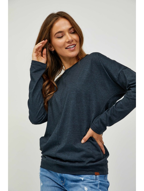 Sam 73 Černé dámské basic tričko s dlouhým rukávem SAM 73 Azuka