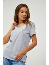 Sam 73 Světle šedé dámské žíhané tričko SAM 73 Lumiel